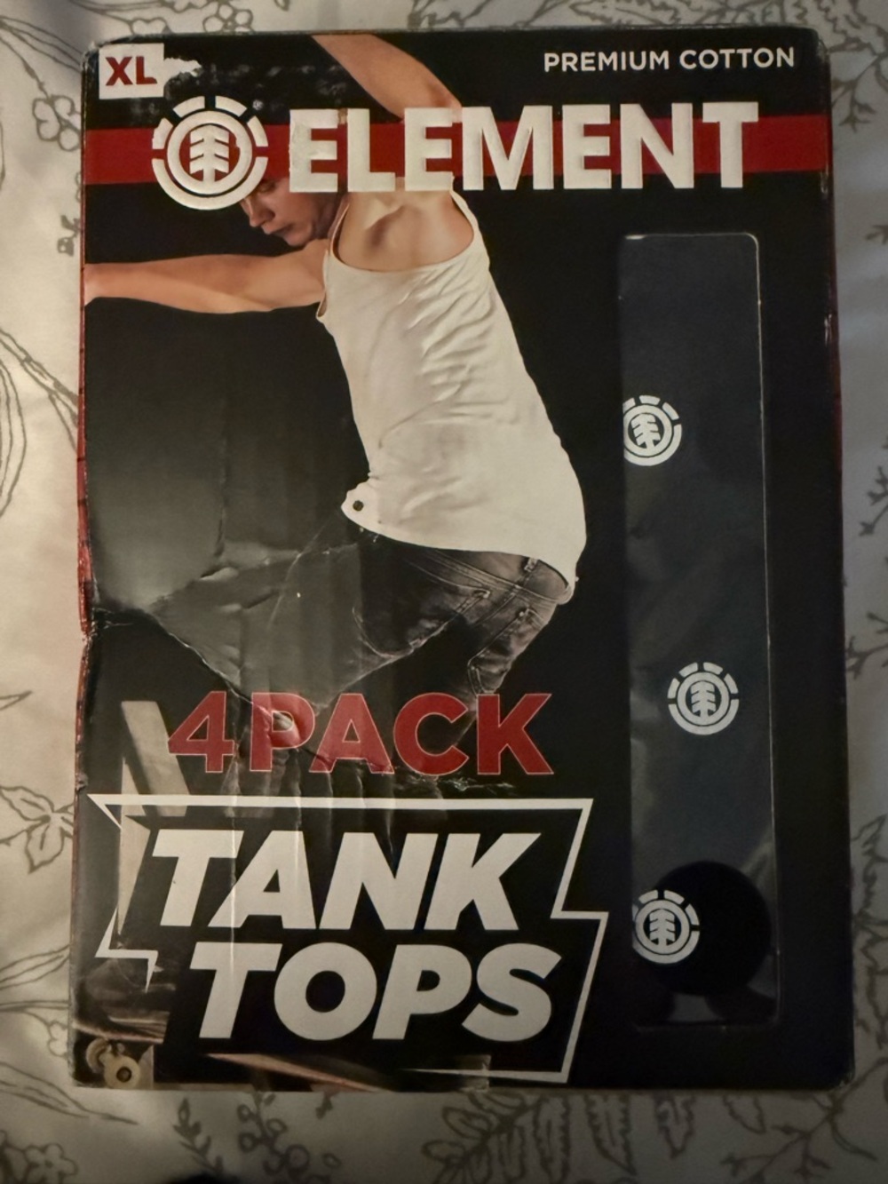Element White Men's Tank Top Pack